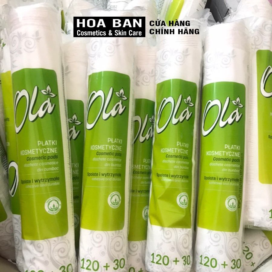 Bông tẩy trang Ola Ba lan 120+30 miếng (150 miếng) | BigBuy360 - bigbuy360.vn