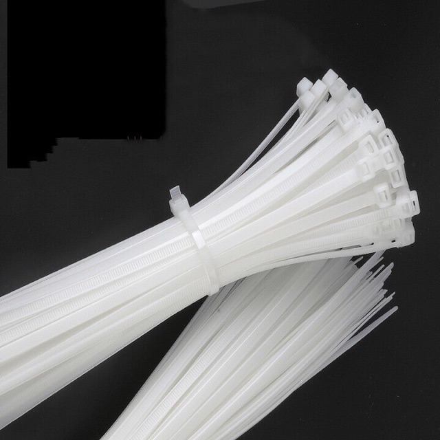 Combo 100 dây rút nhựa màu trắng dài 10cm