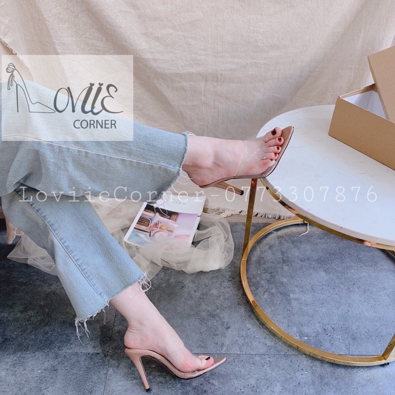 GUỐC NỮ MŨI NHỌN LOVIIECORNER - GIÀY CAO GÓT NỮ ĐẾ NHỌN THỜI TRANG 9 PHÂN D220112 D200779