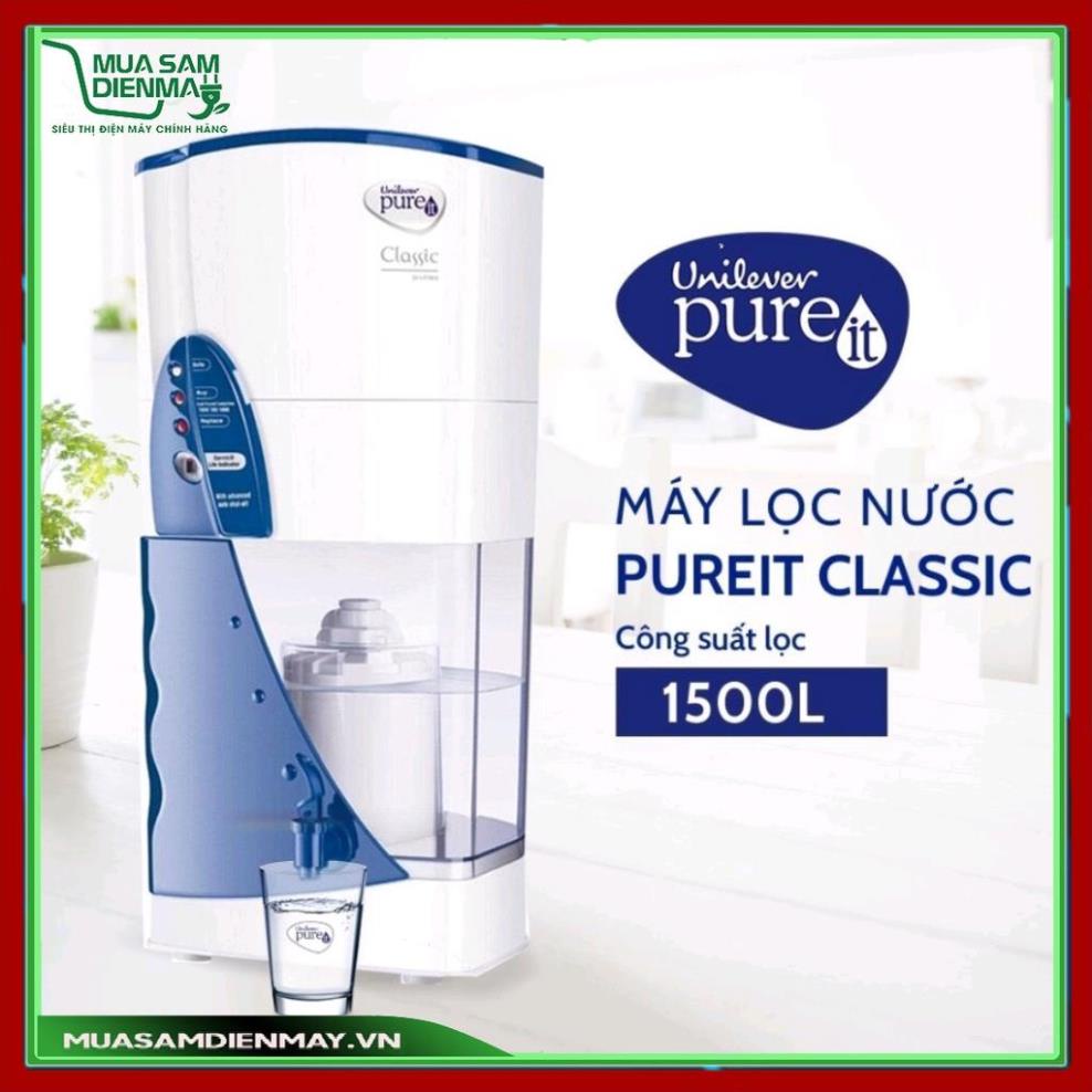 Bình Máy lọc nước sạch uống Unilever Pureit Classic 9 lít không cần dùng điện cắm điện - Hàng chính hãng