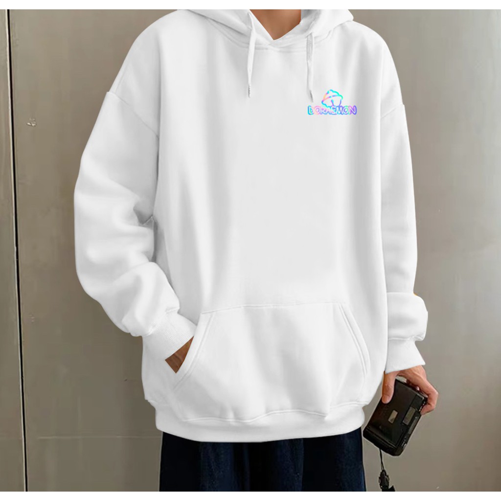 Áo khoác nỉ hoodie phản quang Doremon KN28