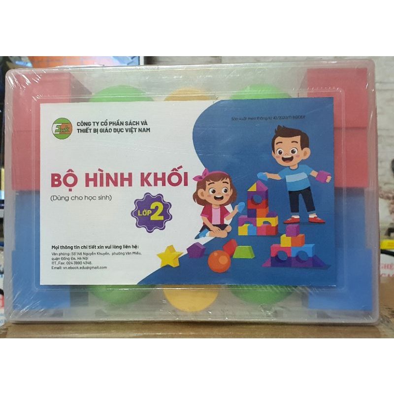 Bộ hình khối lớp 2  mới. Theo TT 37/2021