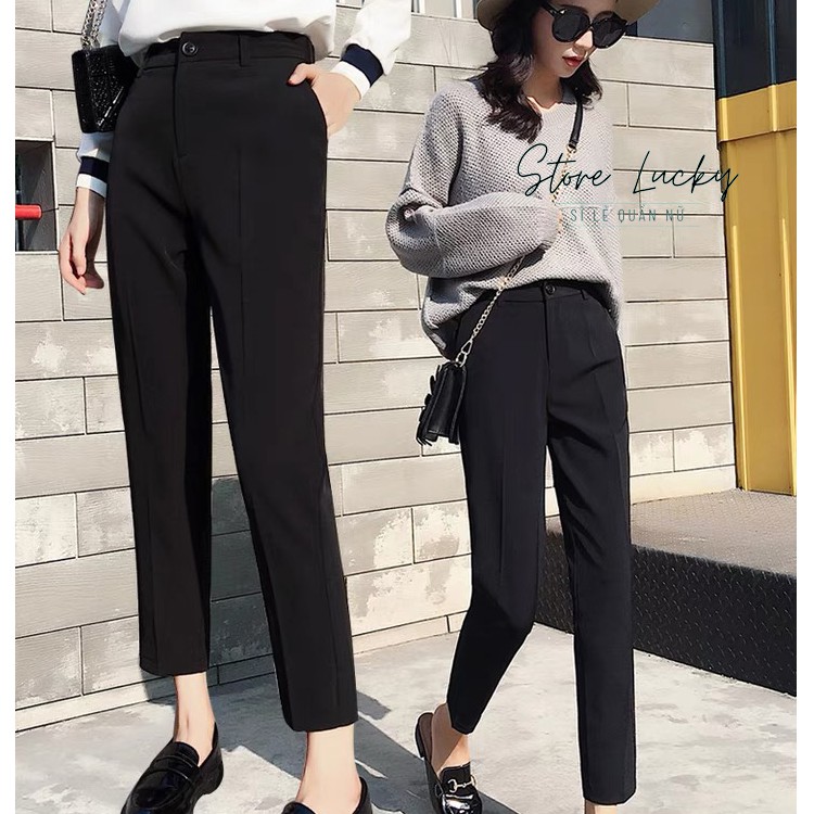 Quần tây nữ công sở khóa trước, chất tuyết Hàn không nhăn | BigBuy360 - bigbuy360.vn