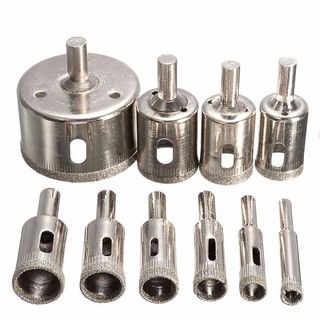 Bộ 10 mũi khoan kính phi 3-50mm,bộ 10 mũi khoan