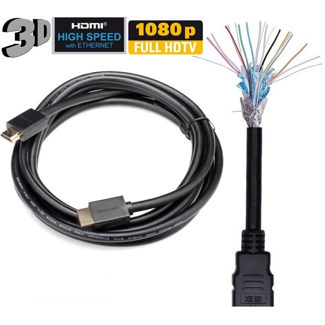 Cáp HDMI 5M Ugreen cao cấp hỗ trợ Ethernet 4K 2K UG-10109