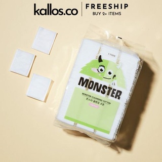 Bông Tẩy Trang Etude House Cotton Pads Plain, Embossing, Silky Puff, Monster Cleansing Cotton - Kallos Vietnam