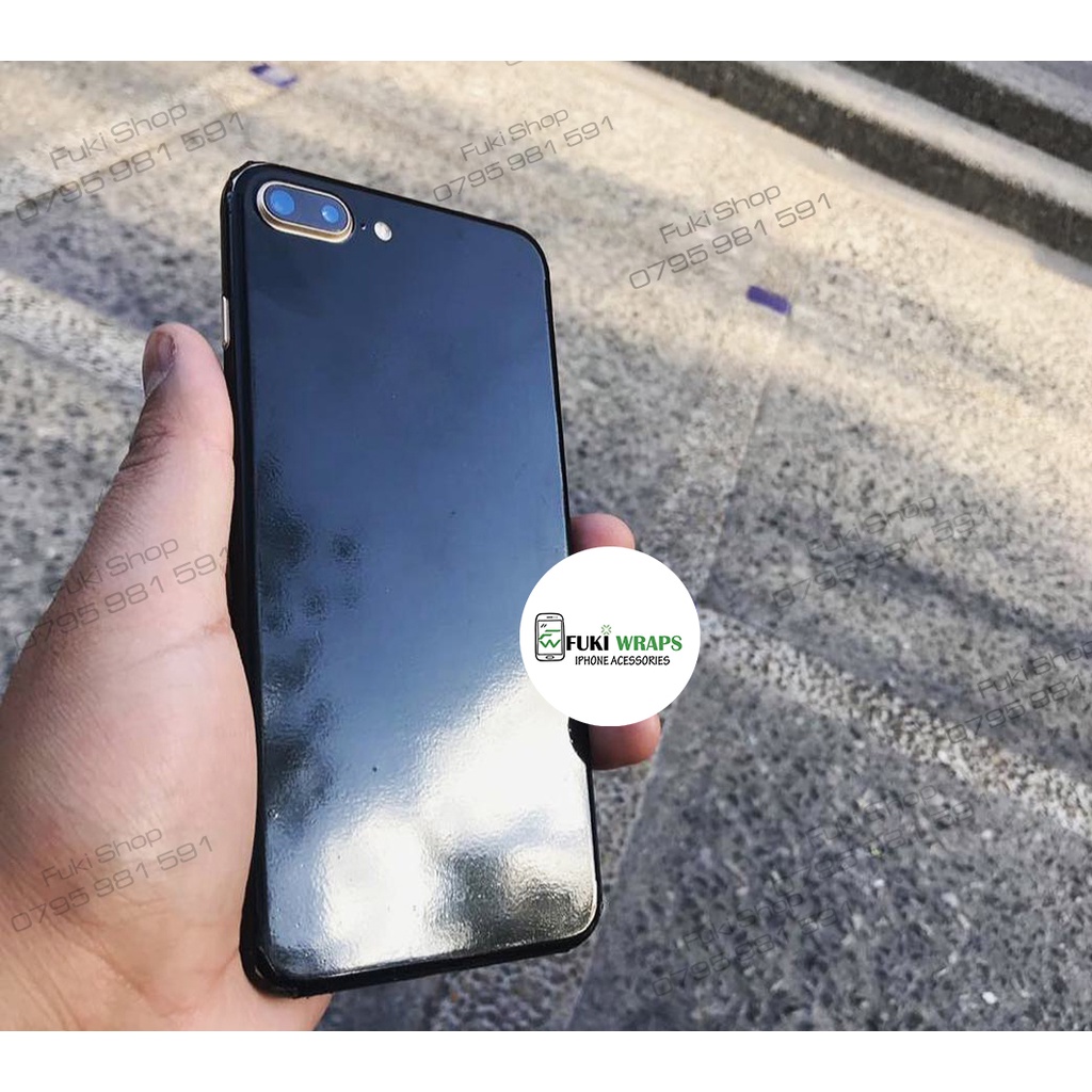 Tấm Dán Skin Full Đen Bóng Dành cho 5 6 7 6plus 7plus 8plus X XR XSMAX 11 PRO MAX 12 PRO MAX