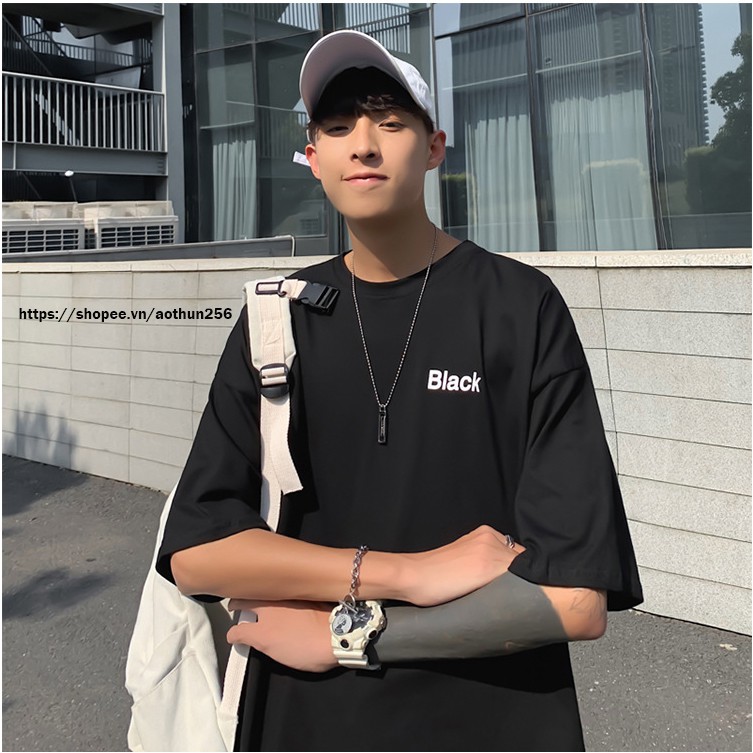 Áo phông nam nữ unisex 3 Màu Đơn Giản tay lỡ oversize basic form rộng white - black- yellow áo thun nam nữ tay lỡ