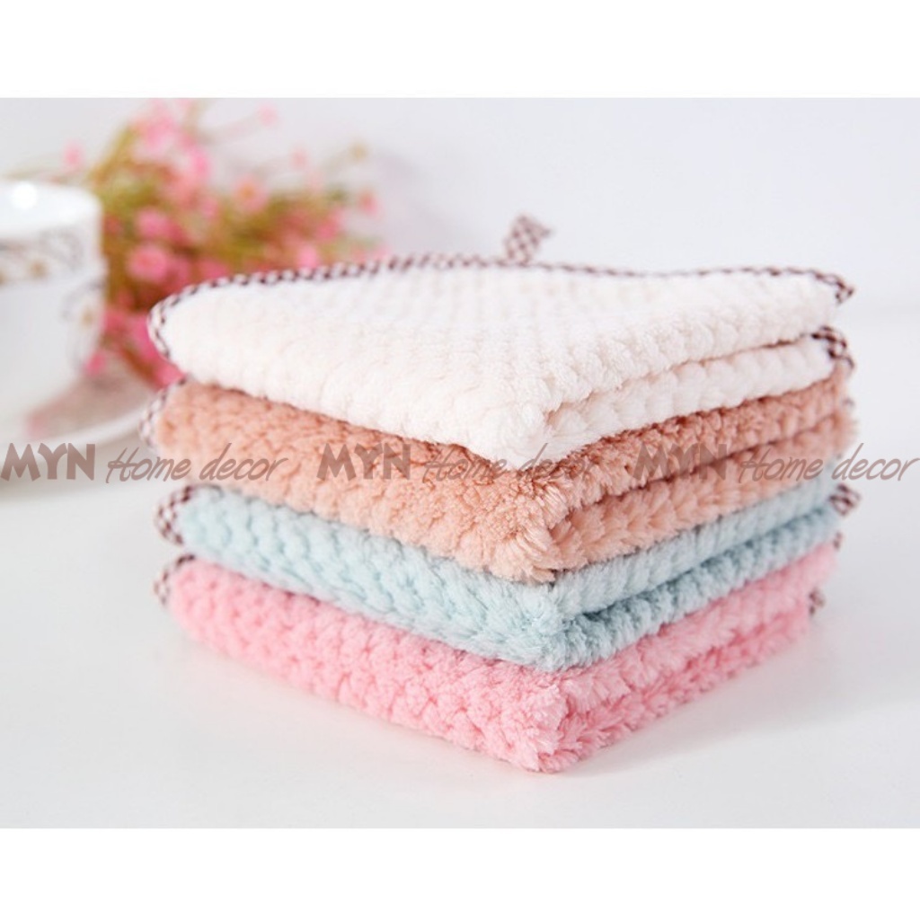 Khăn tay lau bếp đa năng có móc treo 25 x 27,5 MYN Home