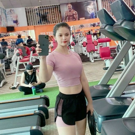 Đồ tập gym nữ, set bộ đùi thể thao áo crop quần đùi 2 lớp Bin Sports BN074