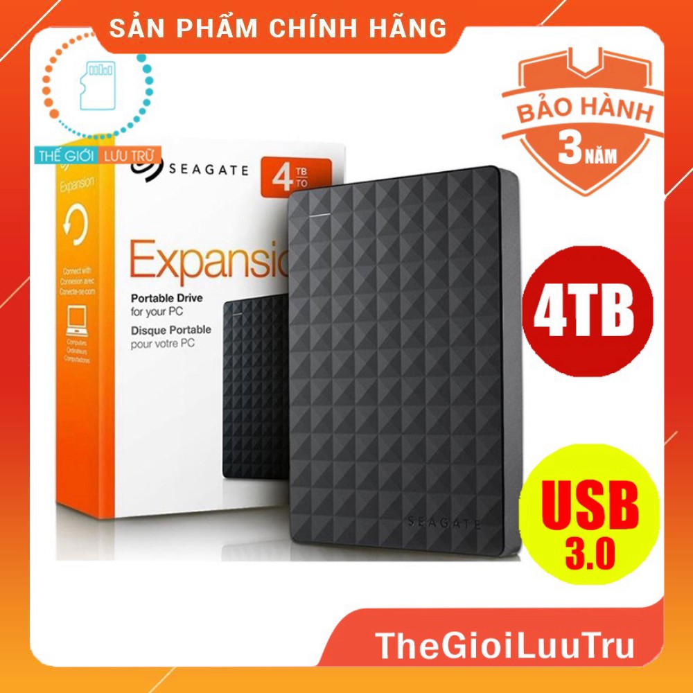 [RẺ VÔ ĐỊCH] Ổ cứng di động Seagate backup plus slim / Expansion 5TB 4TB 2TB 1TB USB 3.0 | BigBuy360 - bigbuy360.vn