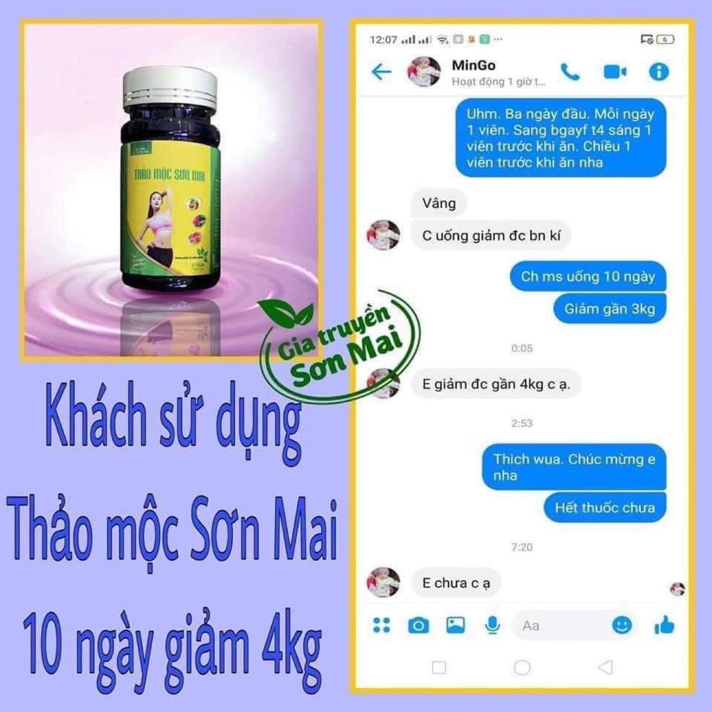 Trà Thảo Mộc Giảm Cân Sơn Mai giảm cân nhanh cấp tốc an toàn thảo mộc không phải thuốc giảm cân