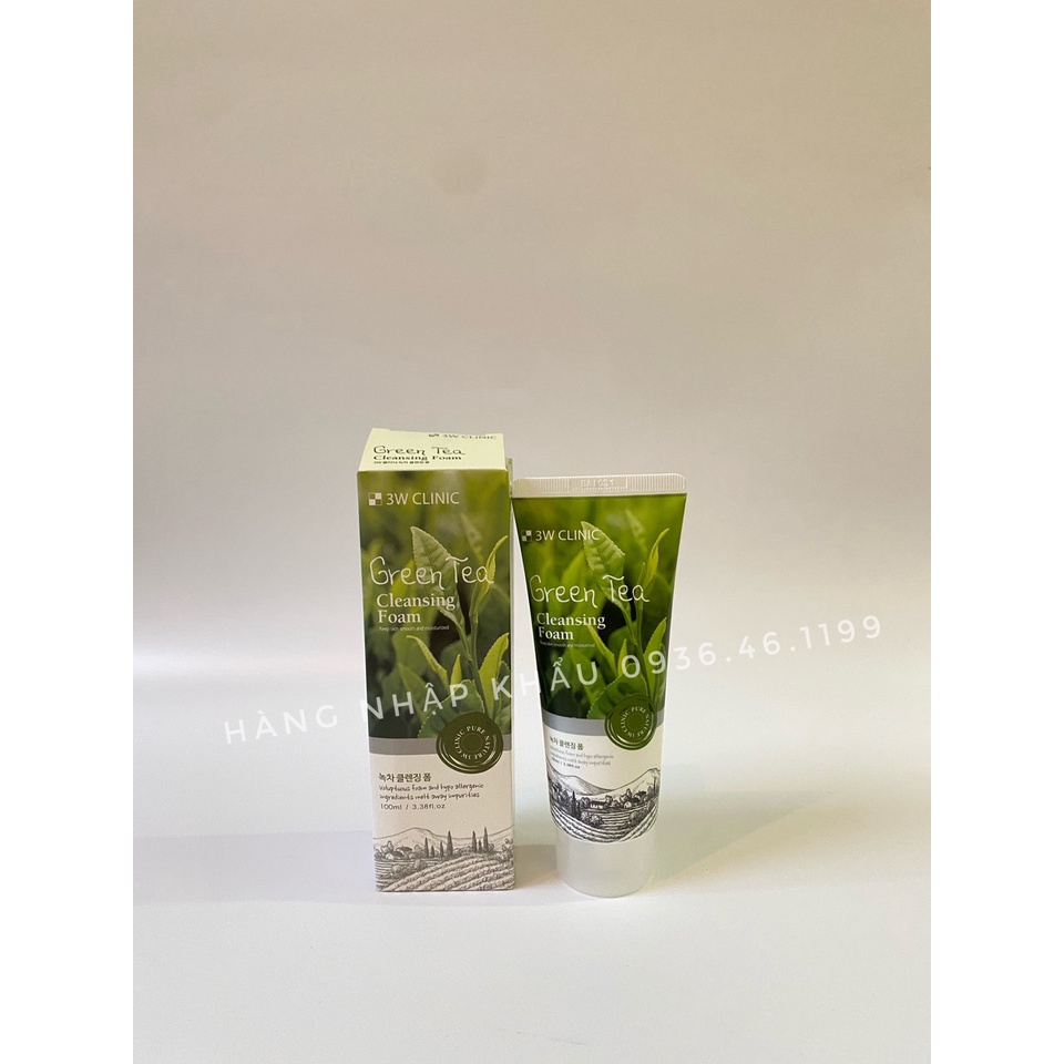 Sữa rửa mặt trắng da giảm mụn từ thiên nhiên 3W Clinic Hàn Quốc 100ml