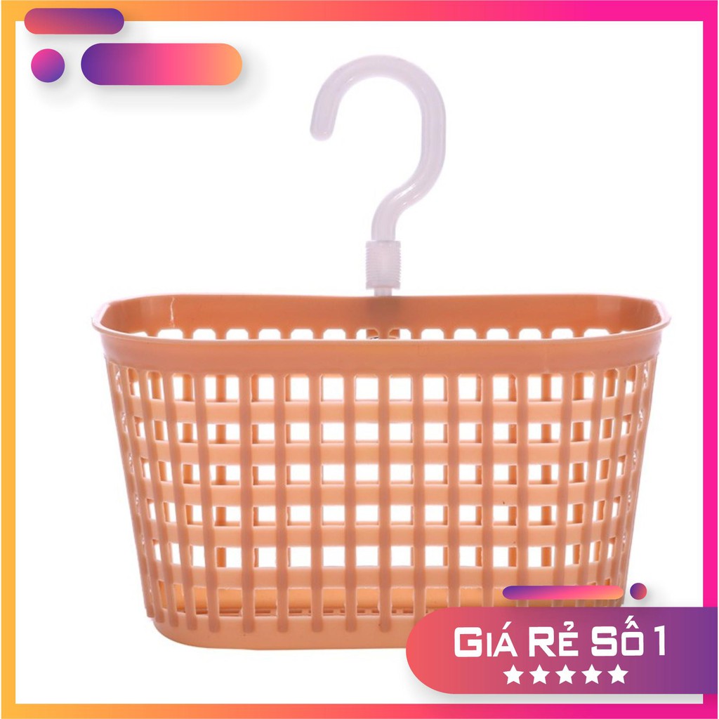 Rổ treo bồn rửa chén, nhà tắm có móc Việt Nhật- Giỏ treo đồ đa năng.