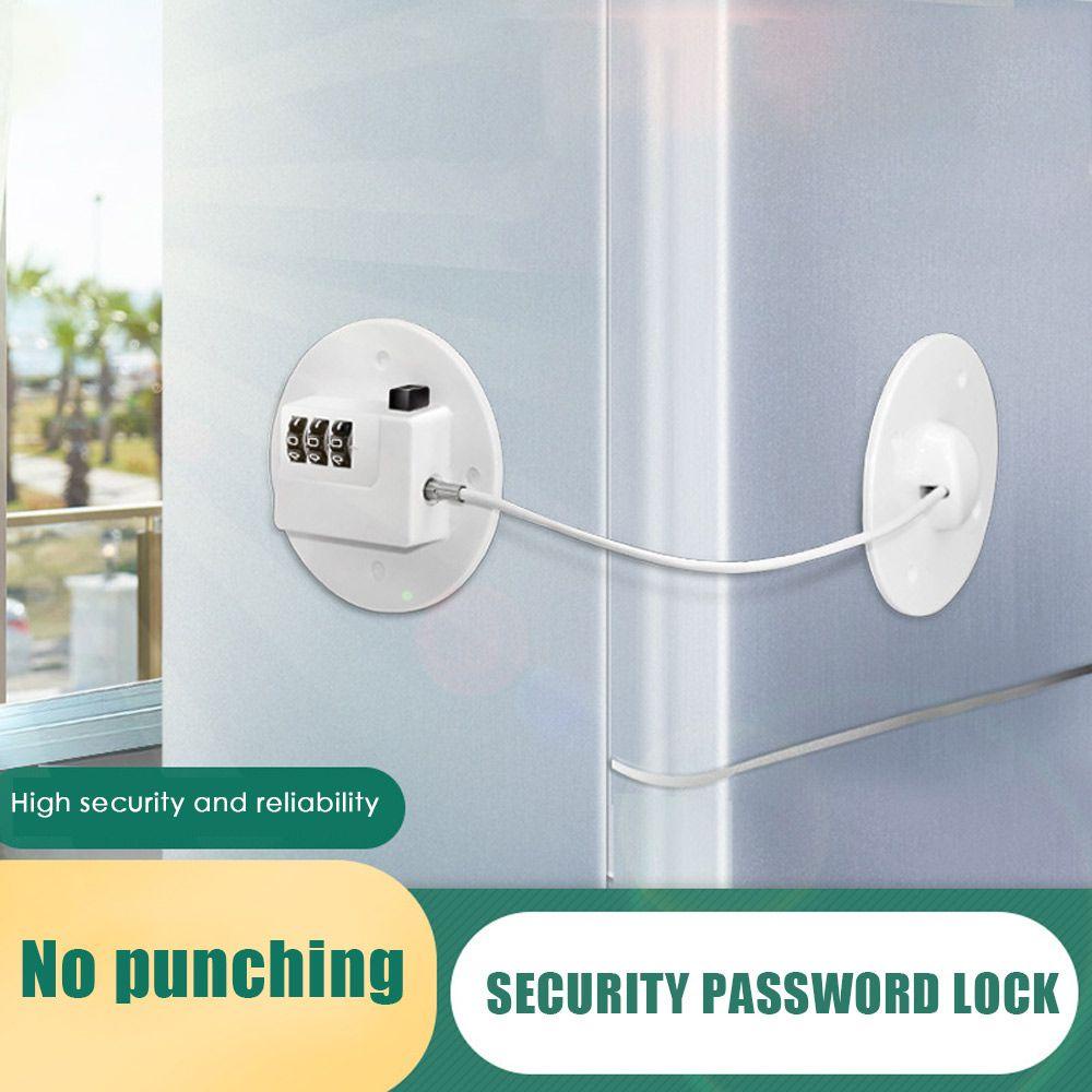 PISTA Khóa Cửa Tủ Lạnh / Cửa Sổ / Ngăn Kéo Không Cần Khoan Bảo Vệ An
