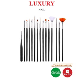 Sét cọ 15 cây dùng vẽ nail
