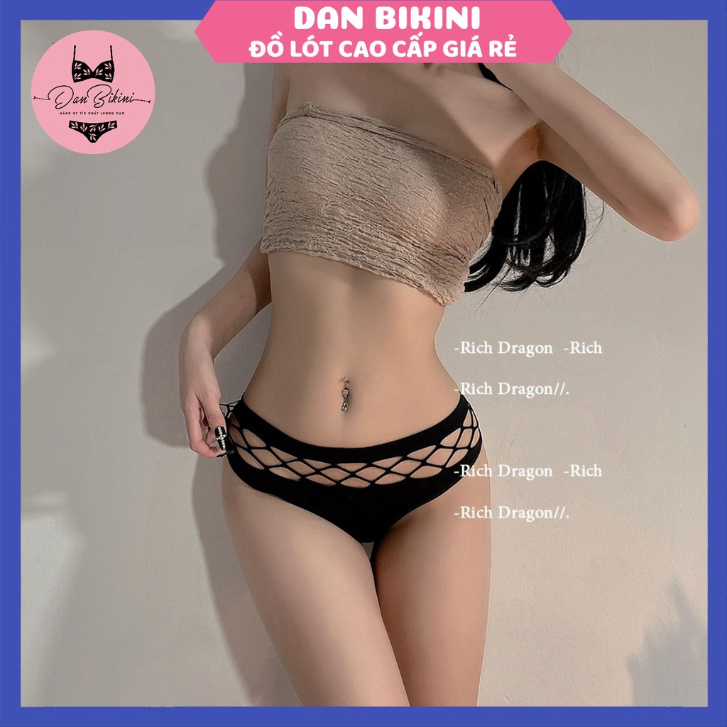Quần Lót Nữ Lọt Khe - Quần Lọt Khe cotton thiết kế viền cắt ô vuông cá tính điệu đà mã 8850