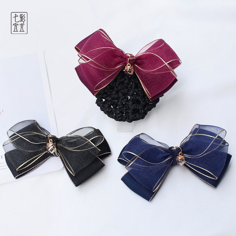 Kẹp Tóc Đính Hoa Vải Lưới Phong Cách Nhật Hàn Cho Nữ