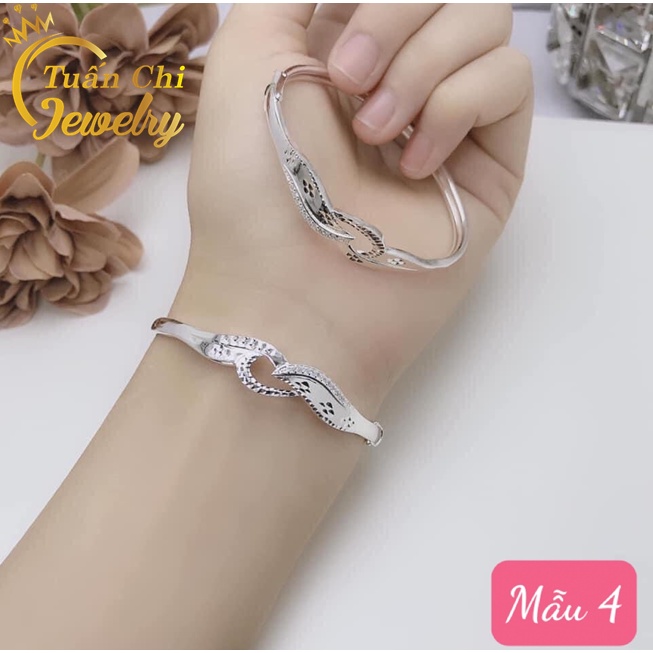 KHUYẾN MÃI Lắc Tay Bạc Nữ, Vòng Tay Nữ Kiểu Dáng Cứng, Mẫu Mã Đa Dạng, Hàng Làm Kỹ Dày Dặn
