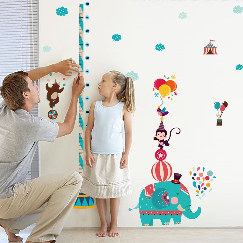 Decal dán tường Thước đo chiều cao cho bé - SK9188