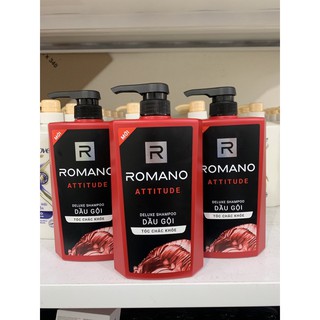 Dầu Gội Cao Cấp Romano Attitude 650g (Mầu Đỏ)