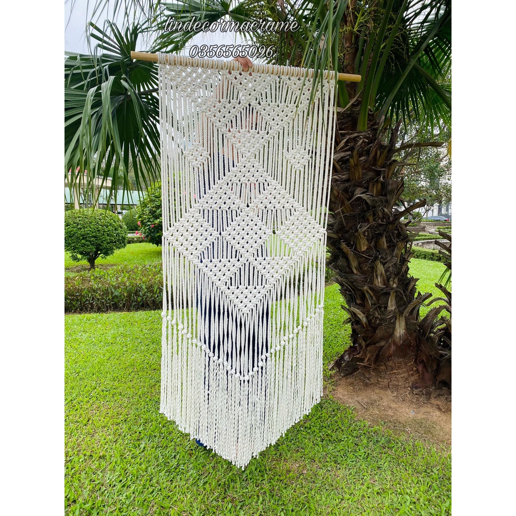 Mành Treo Rèm Treo Macrame Trang Trí Vintage Decor Phòng Khách,Phòng Ngủ,Homestay...