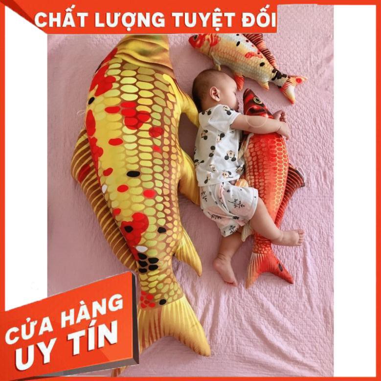 Gối ôm 3d hình cá chép, cá Koi 3d, gối ôm 3d hình con cá Sale Hot