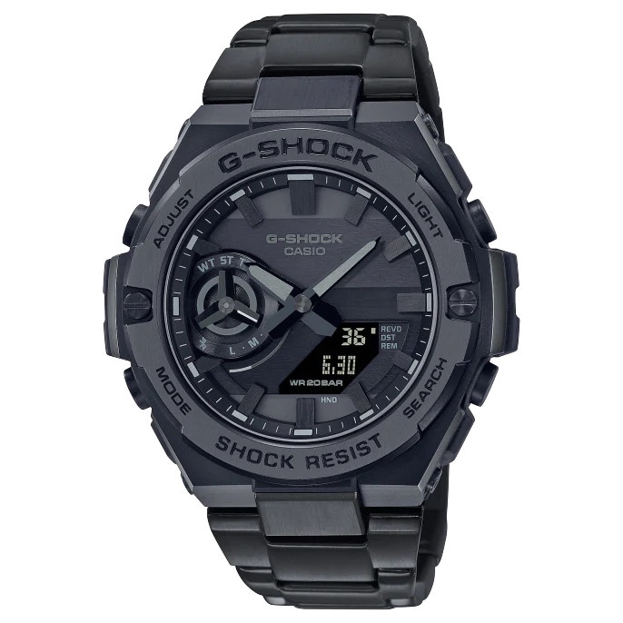 Đồng Hồ Casio Nam Dây Thép Không Ghỉ GSHOCK GST-B500BD-1ADR Chính Hãng