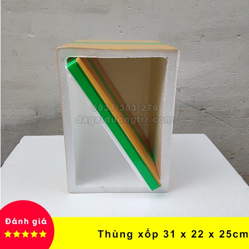 Thùng xốp giữ nhiệt 31x22x25 Cm đa năng đựng đá hải sản hoa quả đựng đồ trồng cây nuôi cá