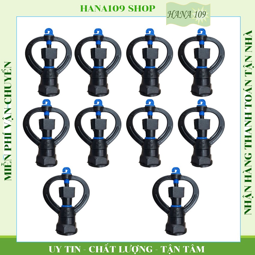 10 bét tưới phun mưa ren trong 21 mm bb966 plus mẫu mới có móc treo béc và dễ dàng tháo lắp vệ sinh béc