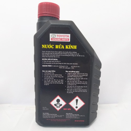 Nước Rửa Kính Ô Tô Chuyên Dùng Toyota 1Lít