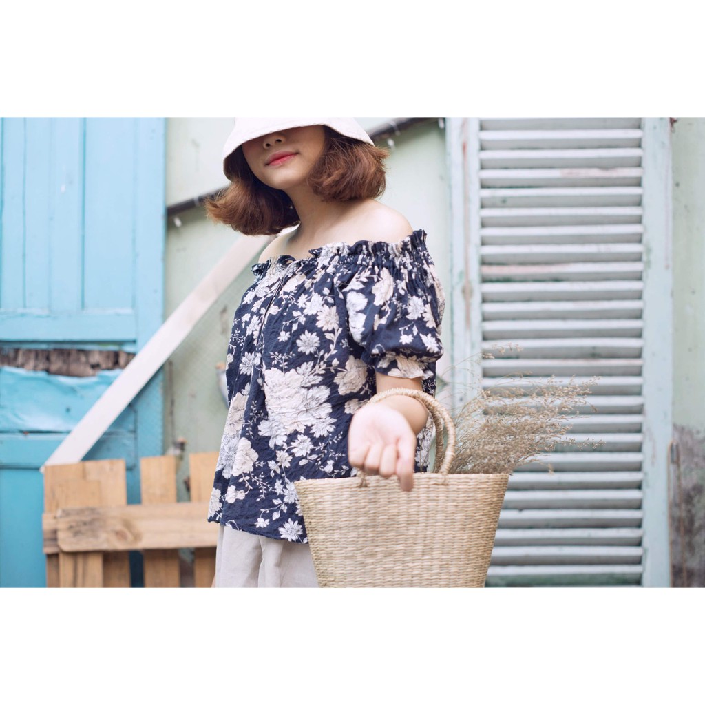 Áo hoa vintage AO0201