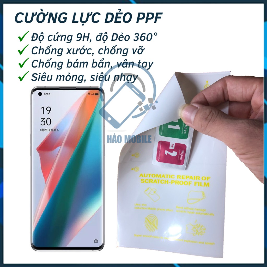 Dán dẻo PPF Oppo Find X3, Find X3 Pro tốt nhất hiện nay