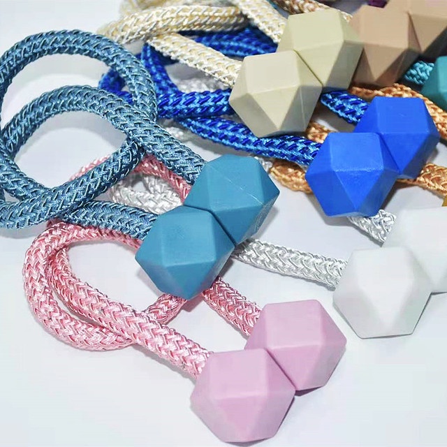 1 Dây Buộc Rèm Cửa Nam Châm Hình Khối Tròn