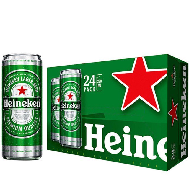 bia heineken thùng 24 lon cao 330ml #bia