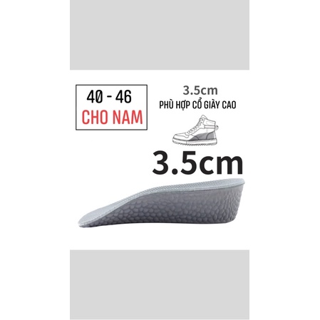 Cặp Lót Tăng Chiều Cao Cho Nam cho Nữ,Loại 1- Nhiều Nấc 1,5cm/2,5cm/3,5cm