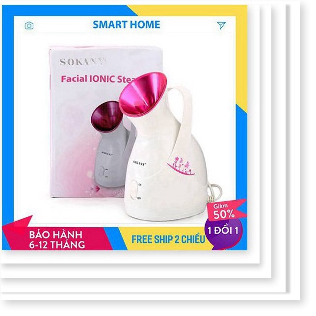 Máy xông hơi mặt phun sương Sokany giúp làm đẹp da mặt, máy xông hơi mặt chính hãng - freeship
