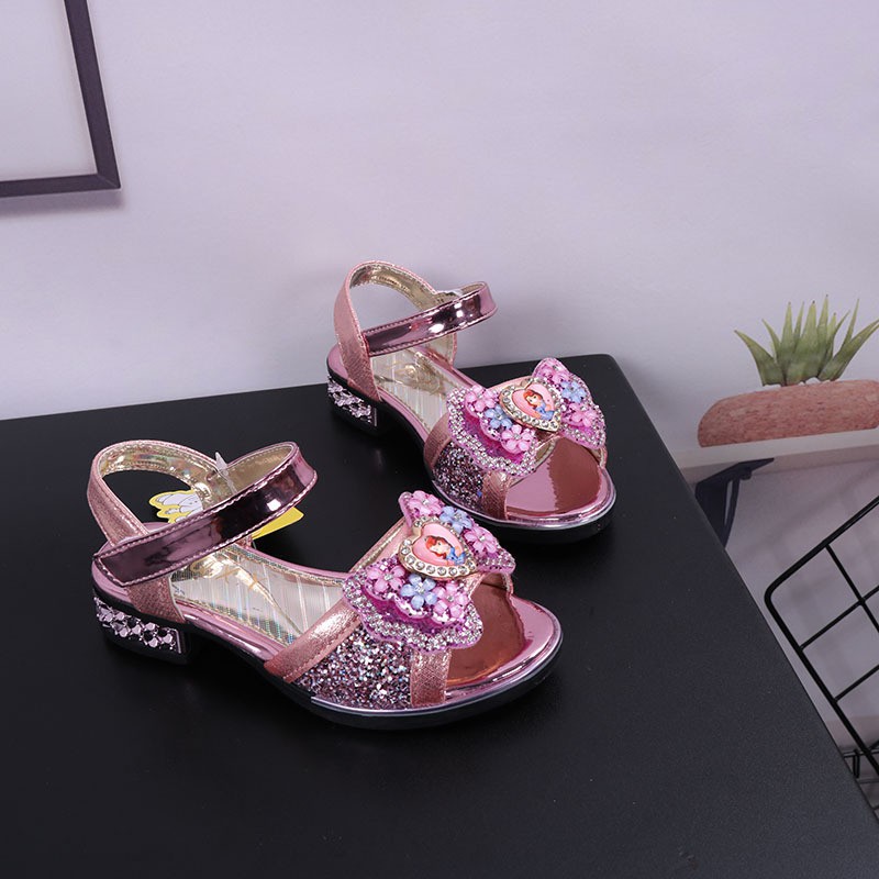 sandal công chúa sofia cho bé gái size 26-35 phối kim tuyến