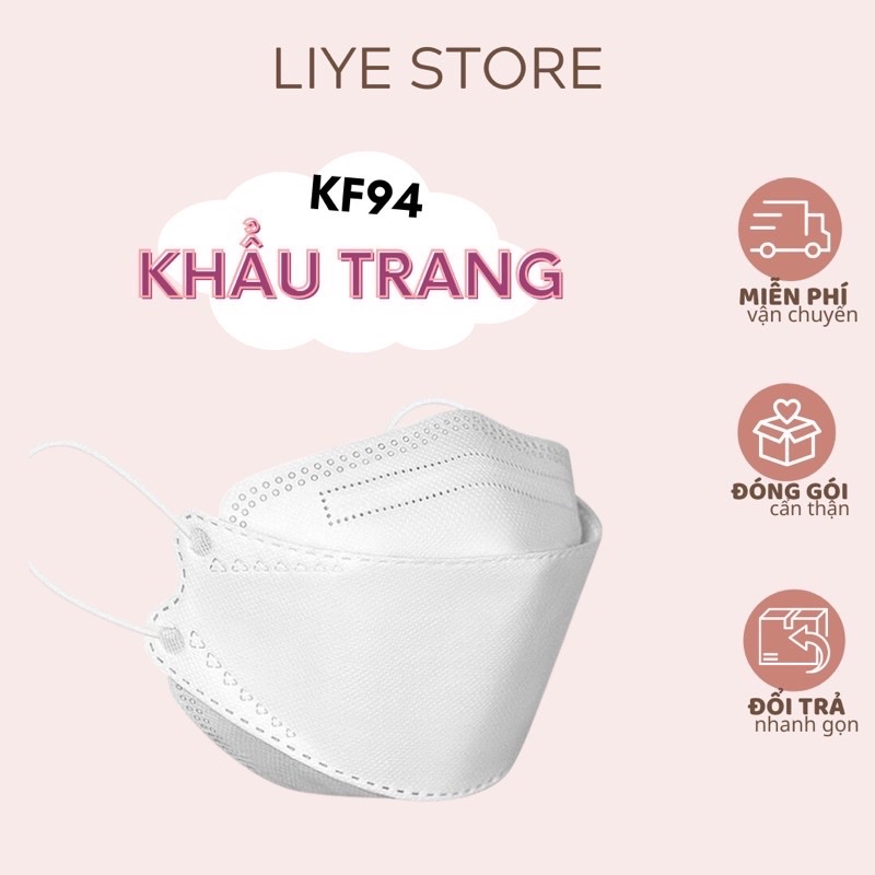 Khẩu trang y tế KF94 Loka kháng khuẩn bảo vệ - liyestore.hn