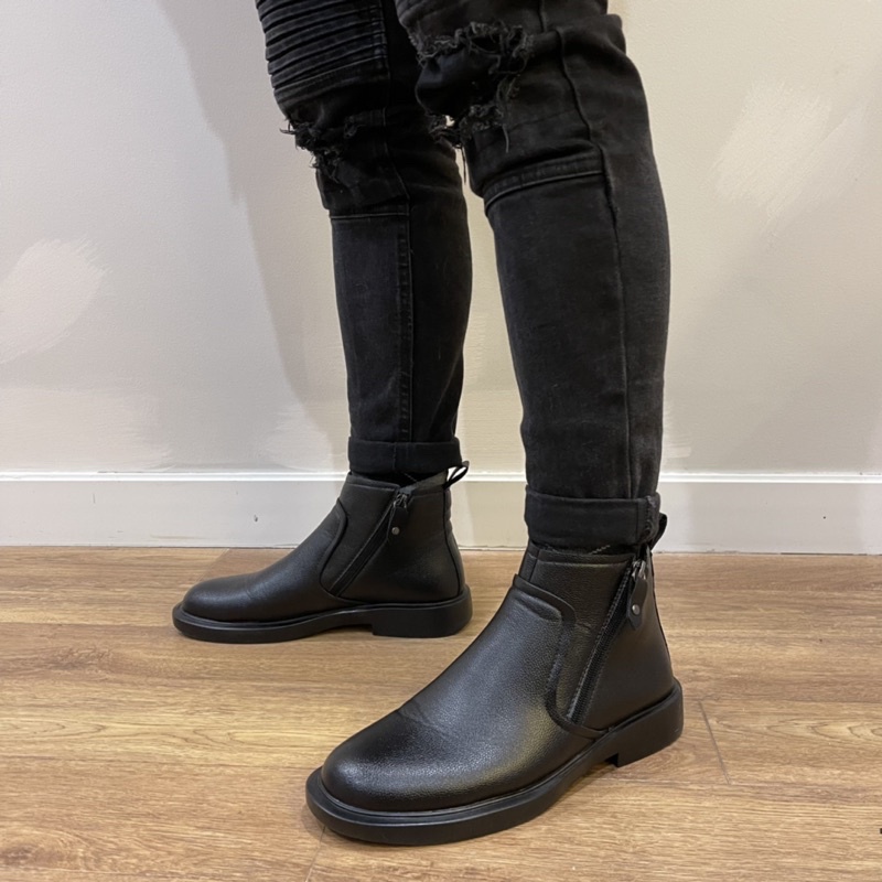 [HÀNG MỚI VỀ] GIÀY CHELSEA BOOTS ZIP CÓ KHÓA KÉO 2 BÊN DA SẦN CAO CẤP