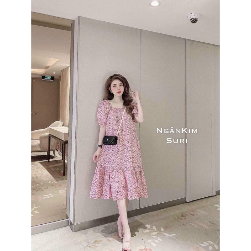 VÁY MAXI HOA NHÍ KÈM ẢNH THẬT