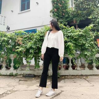 🌸 BabyDoll Trắng Tay Phồng 🌸