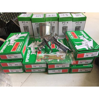 Bộ phun sơn F75 Wufa - Bộ phun sơn bình trên cốc 400ML
