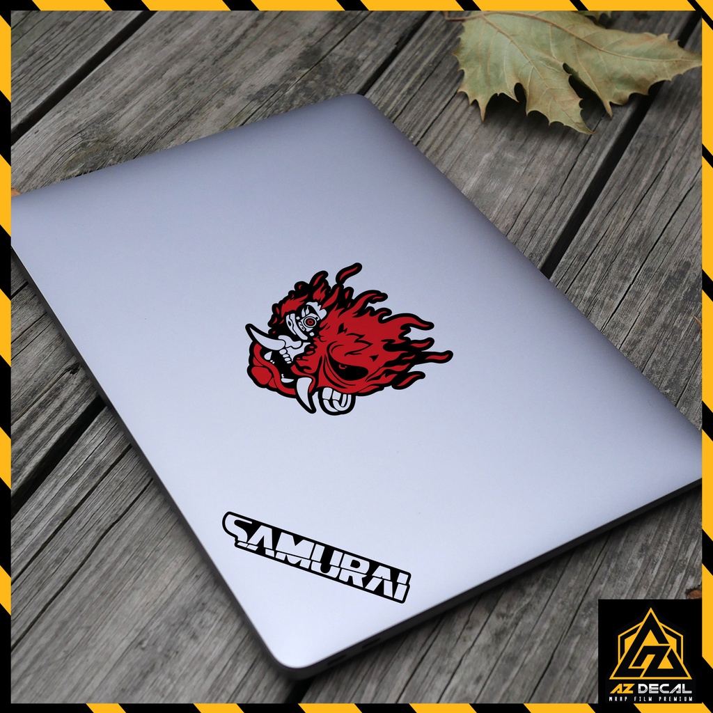 Tem Samurai Dán Xe Máy Xe Điện Mỏ Dè Mặt Nạ Mũ Bảo Hiểm | DVT-SAMURAI | Team Decal Sticker Samurai Chống Nước Bền Màu