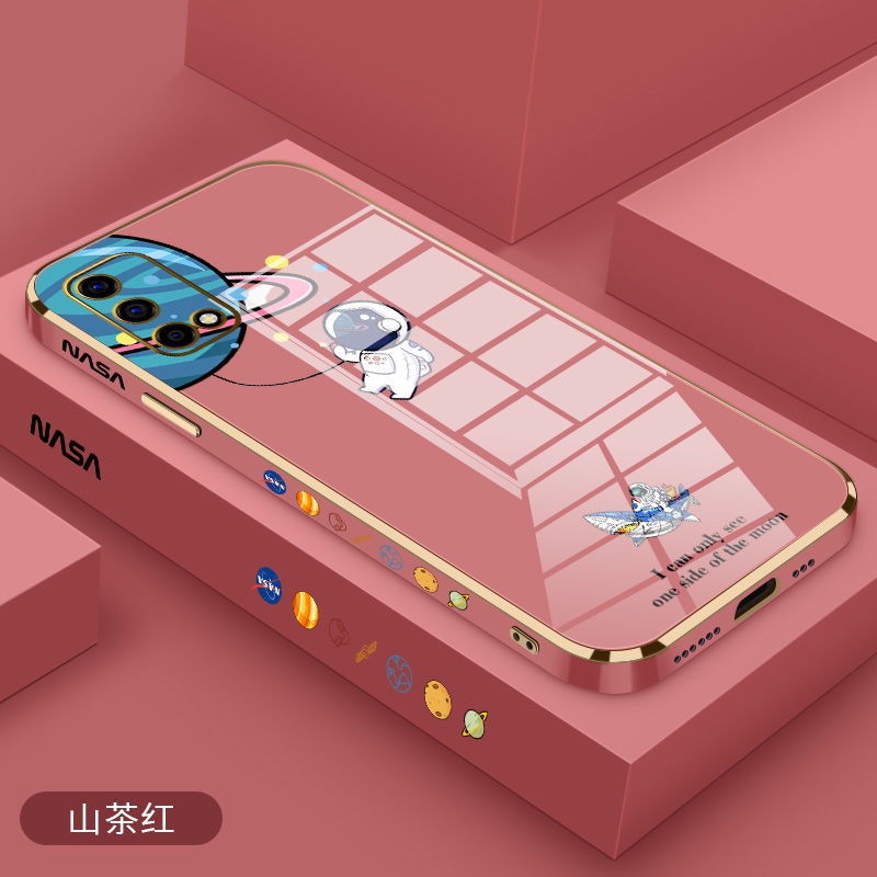 QIANZI Ốp Lưng Mềm Họa Tiết Phi Hành Gia/Cá Mập Cho realme 7i C17 C20 C11 2021 C20A 8 8PRO C21Y C25Y