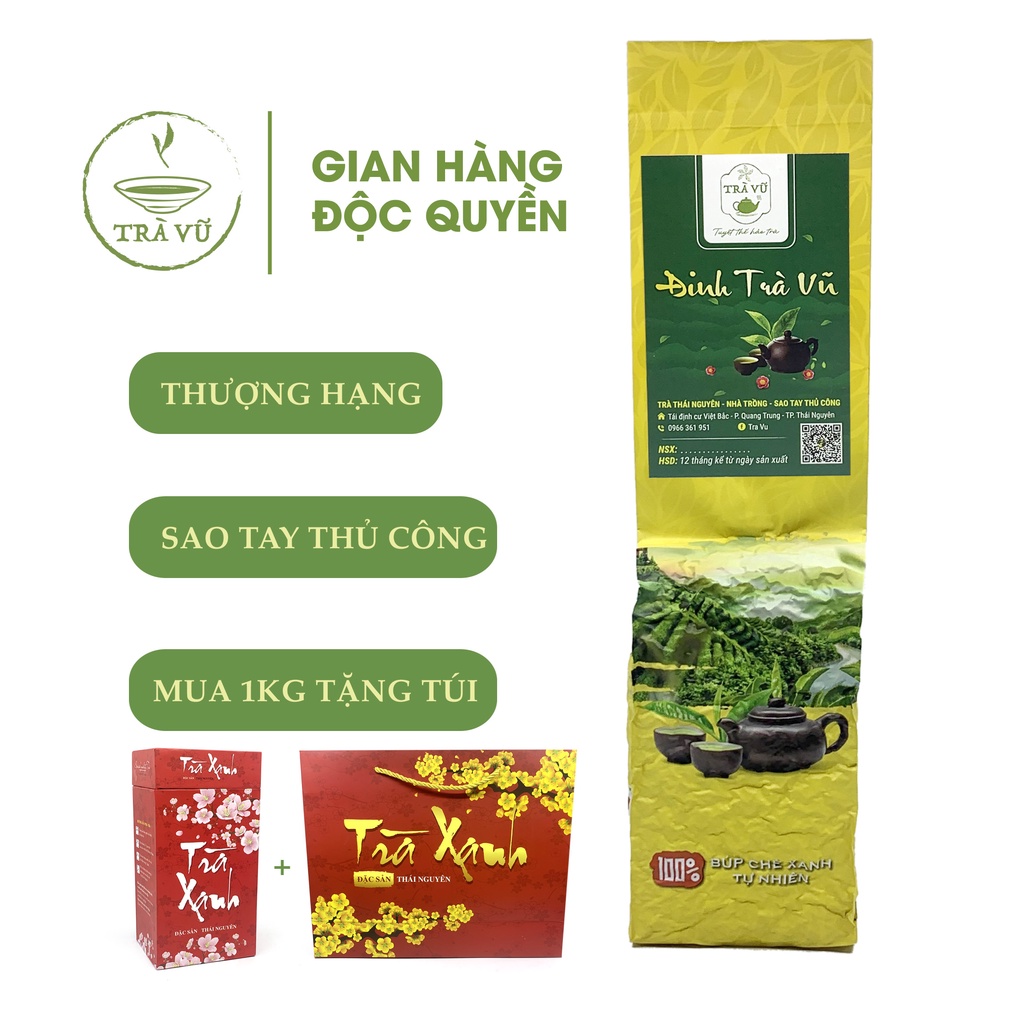 Trà Thái Nguyên Chè Đinh [ Đinh Trà Vũ ] thượng hạng sao tay thủ công 200g | BigBuy360 - bigbuy360.vn