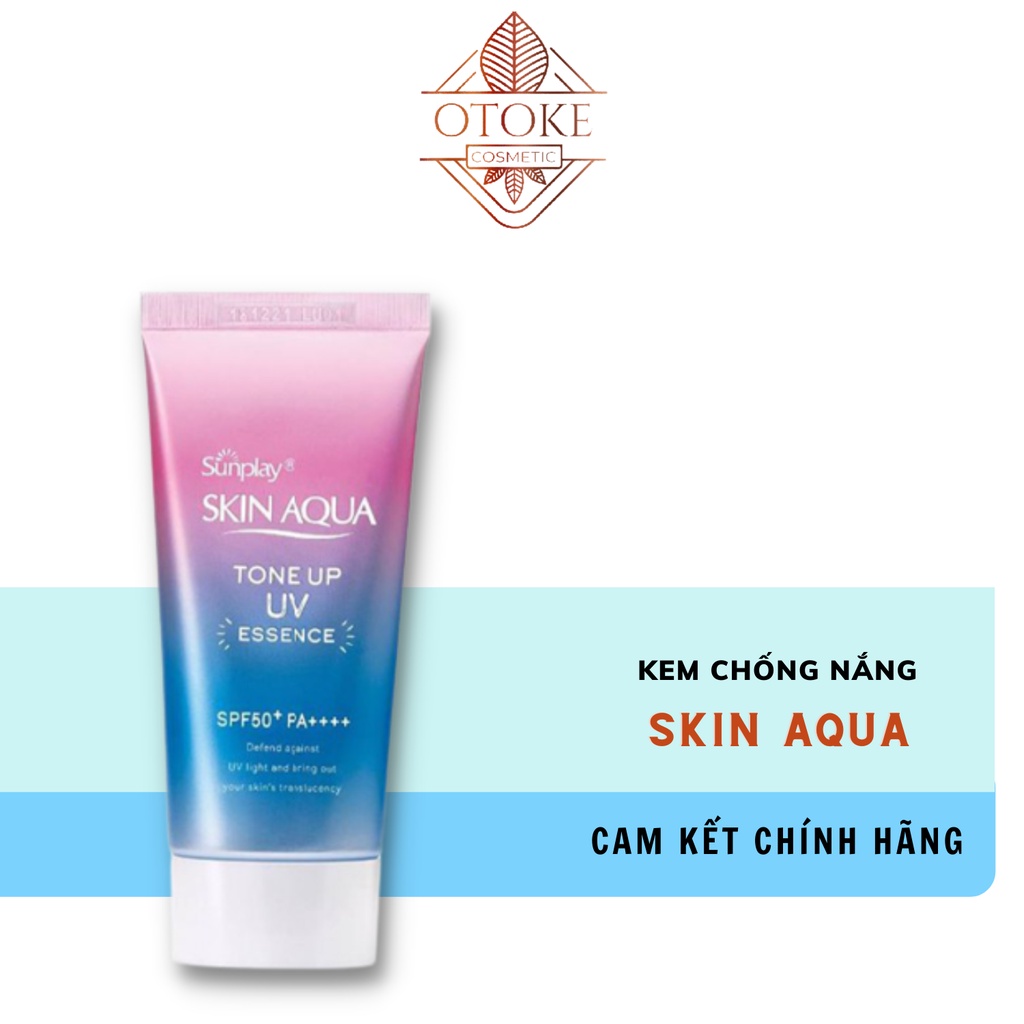 Kem chống nắng Sunplay Skin Aqua Tone Up UV Essence SPF50+ PA++++ 80g