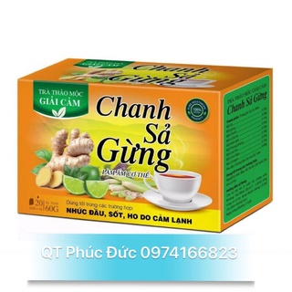 ✅✅Trà thảo mộc giải cảm Chanh Sả Gừng