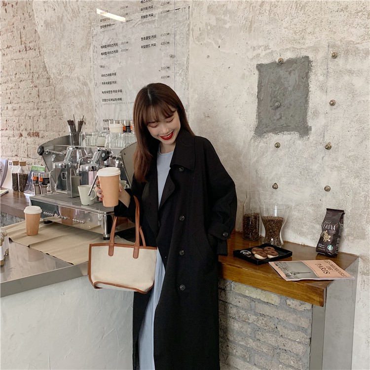 🌸Hàng Order🌸Áo Khoác Mangto Thu Đông Dáng Dài Phiên Bản Hàn Quốc🌸Kèm Ảnh Thật | BigBuy360 - bigbuy360.vn