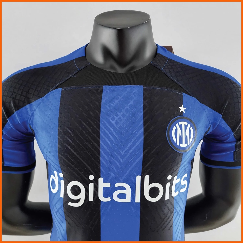 Áo Inter Milan sọc xanh đen sân nhà 2022/2023, 2022/23 bản PLAYER Issue BODY fit cao cấp Thái Lan